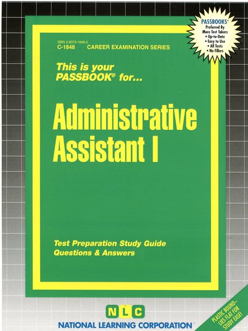 Title details for Administrative Assistant I by National Learning Corporation - Available